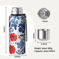 thumbnail image 7 of 20 Oz Pioneer Flower Coffee Tumbler Double Wall Insulated Stainless Steel Water Bottle | Metal Reusable Thermoses Flask with Cup Cap | Leak & Sweat Proof with Anti-Dust Lid, 7 of 7
