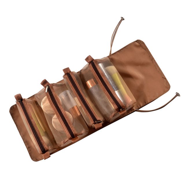 CAROOTU Sac à Cosmétiques Femme Sac de Rangement de Grande Capacité Pliant Rangement