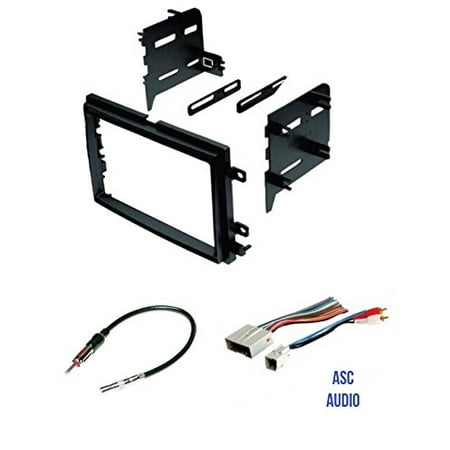 ASC Audio Car Stereo Radio Install Dash Kit, Wire Harness, and Antenna Adapter to Install a Double Din Radio for some Ford Lincoln Mercury (Best Car Audio Wire)