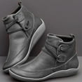thumbnail image 4 of Zapatos de mujer Otoño Europeos y Americanos Botas cortas de suela plana Zapatos deportivos con cordones Zapatos casuales de talla grande 35-43 para mujer, 4 of 5