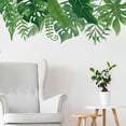 thumbnail image 2 of Un conjunto de pegatinas de pared de plantas de hojas verdes, pegatina de pared para, 2 of 5