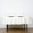 thumbnail image 3 of BalsaCircle 6 Pieces 70" Ivory Round Polyester Tablecloths Fabric Table Cover Linens, 3 of 8