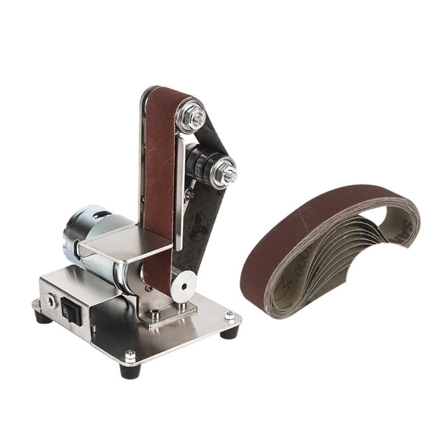 Belt Grinding Machine Small DIY Polishing Machine Multifunctional Sanding Belt Machine Table Belt Sander Cutter Edges Sharpener ,Wide Use