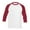 Red4, variant on Razzly Men's 3/4 Sleeve Baseball Raglan T Shirt Casual Soft Breathable Comfortable Sports Tee Long Sleeve Classic Fit(Light Gray3,M)
