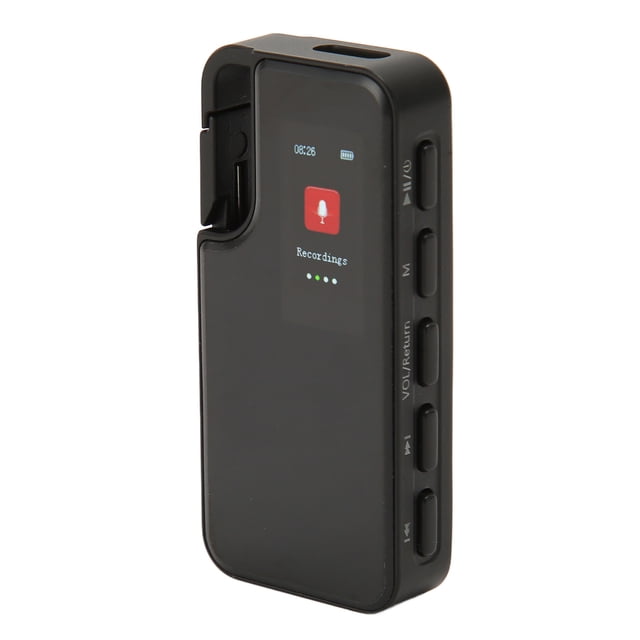 Grabadora Activada Por Voz, Reducción De Ruido HD Sonido Claro Portátil Grabación Con Un Mini Grabadora De Voz Reproductor MP3 Para Reuniones Para Entrevistas
