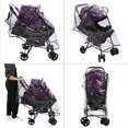 thumbnail image 5 of Stroller Rain Cover, Universal Size, Weatherproof Shield to Safeguard Your Child from Wind and Rain. Mesh Material for Ventilation and Reflective Trimming for Night Visibility(Zipper）, 5 of 8