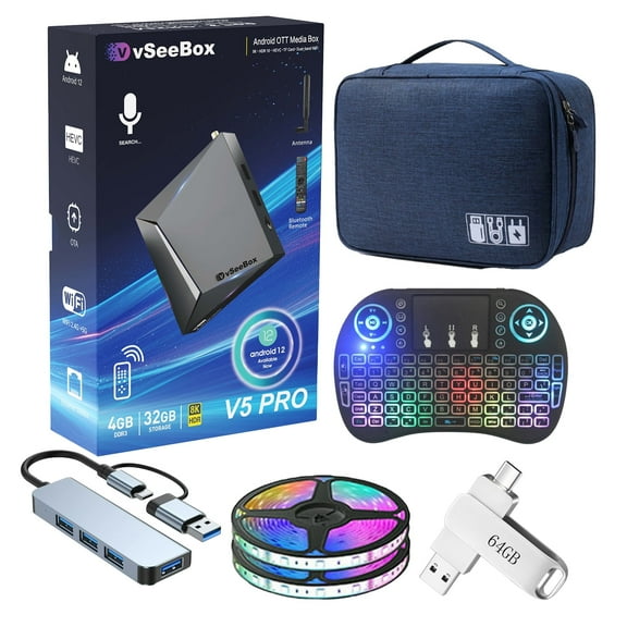 【Official Genuine】vSeeBox V5 Pro 4GB 32GB 6K with Free Accessory Gift Pack