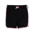 thumbnail image 6 of Hudson Baby Girl Shorts Bottoms 4-Pack, Pink Black, 3-6 Months, 6 of 6