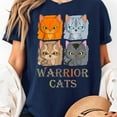 thumbnail image 3 of Warrior Cats Graphic Tee Lovers Unisex T-Shirt, Sizes S-5XL, Gategoo, 3 of 5
