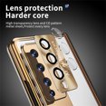 thumbnail image 5 of ELEHOLD for Samsung Galaxy Z Fold 3 5G 2021 6.7 inch Rugged Case, Aluminium Alloy Built-in Screen Flim Camera Lens Protector Hidden Kickstand Shockproof Case Cover for ZFold 3,Gold + Silver, 5 of 7