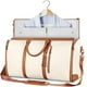 thumbnail image 5 of Bolsa de viaje de cuero para mujer | Maleta grande 2 en 1 con compartimento para zapatos | Bolsas de viaje para trajes y vestidos | Equipaje de mano multifuncional para viajes de negocios y escapa, 5 of 5
