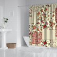 thumbnail image 2 of Pioneer Flower Floral Print Pattern Shower Curtain 72"x84" ,Bathroom Decorative Shower Curtains Set with 12 Hooks,Modern Waterproof Washable Shower Curtain, 2 of 6