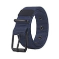 thumbnail image 3 of Opvise Men Webbing Belt Needle Buckle Nylon Belt with Adjustable Holes Extend Students Jeans Band Sports Strap Blue, 3 of 8