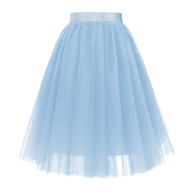 iOPQO Midi Skirt Carnevale New Women Tulle Skirts Knee iOPQO Midi Skirt Carnevale New Women Tulle Skirts Knee
