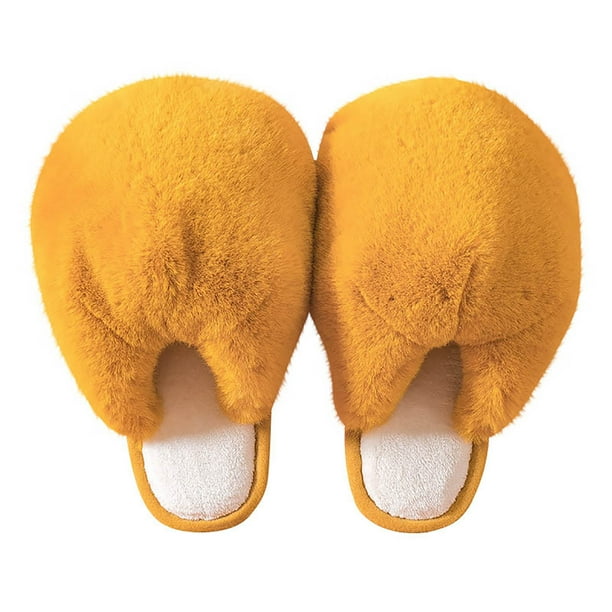 Pantuflas calientes de la bola de la felpa de las mujeres, pantuflas lindas de la felpa Pantuflas del algodón de Baotou del invierno de las mujeres Wmkox8yii hj789