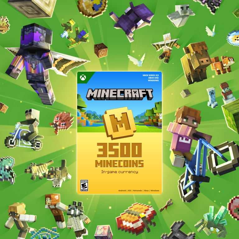 Minecraft Minecoins Digital Code, 3500 Coins - Walmart.com