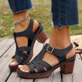 thumbnail image 2 of Mepaouo Wedges Sandals for Women 2025 Open Toe Cutout Slip on Summer Beach Mules Casual Shoes Black 8.5, 2 of 8
