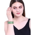 thumbnail image 3 of Efulgenz Indian Bangles Set Metal Bangles One Dozen Plain Glossy Alloy Bangles with Crystal Oxidized Bangles Bohemian Bracelet Bollywood Party Wedding Jewelry Indian Bangles for Women (18 Pcs), 3 of 6