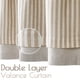 thumbnail image 4 of Cortina de visillo JINCHAN de lino a rayas 40x130 cm color beige sobre lino, 4 of 9