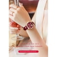 thumbnail image 3 of EXPLOJOY Women's Fashion Quartz Watch – Waterproof Leather Strap with Elegant Styling, 3 of 9