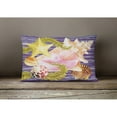 thumbnail image 4 of Carolines Treasures PRS4058PW1216 Conch And Starfish Canvas Fabric Decorative Pillow  12H x16W multicolor, 4 of 4
