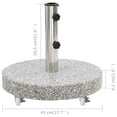 thumbnail image 2 of vidaXL Parasol Base Granite 66.1 lb Round Gray, 2 of 6