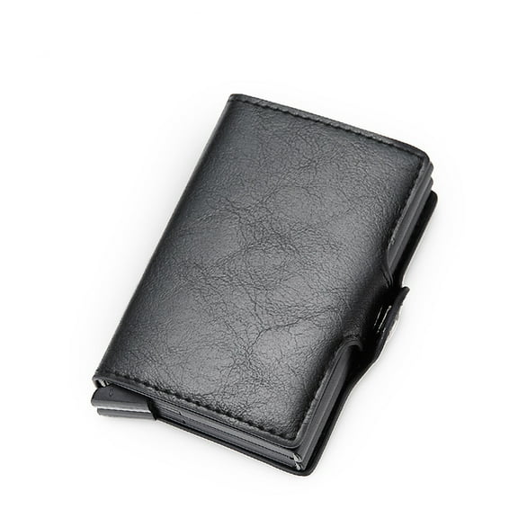 Card Holder, Men Credit Card Holder, Slim Card Case Front Pocket Anti-theft-RFID Auto Pop up Travel Thin Wallets for Men