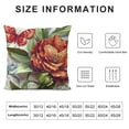 thumbnail image 2 of YINGXI Vintage Rustic Floral Throw Pillow Cover, Elegant Decorative Cushion Cover for Home 24x24in, 2 of 5