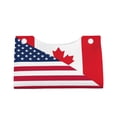 thumbnail image 4 of Lsque USA Canada Flag Printed Long Tissue Box Cover Holder, Facial Paper Organizer Dispenser,Triangle with Bottom Belt, PVC Leather Decorative Organizer, 4 of 9