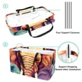 thumbnail image 4 of Elephant Large Capacity Oxford Cloth Picnic Basket Reusable Laundry Bag Easter Basket Foldable Box, 4 of 7