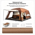 thumbnail image 4 of 8 Person Outdoor Family Camping Tents, 12' x 8' x 6', Easy Setup Waterproof Windproof Backpacking Tent with Divided Curtain, Lightweight Portable for Camping, Travel, Fishing, Hiking, Coffee, 4 of 10