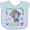 Blue, variant on Inktastic Cocoa Beach Florida Cute Swimming Manatee Boys or Girls Baby Bib