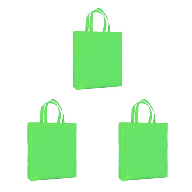 Decodeary Sac de Courses Réutilisable Pliable Écologique Sac de Rangement à Bandoulière Vert 3Set