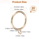 thumbnail image 3 of Uxcell 20-Pack Anillo de Cortina con Ojal 1.5 Pulgadas ID Se Ajusta a Varilla de Cortina de 1/2 Pulgada Anillos de Drapería de Metal Dorado, 3 of 7