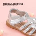 thumbnail image 3 of Sandalia DREAM PAIRS KSD214 Niñas Plata Flor Verano Talle 11, 3 of 6