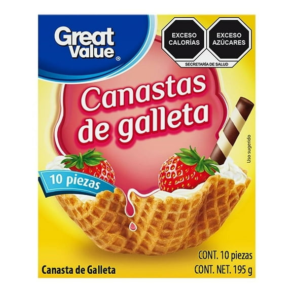 Canastas Great Value de galleta 195 g