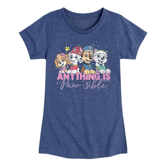 Paw Patrol - Anything Is Paw-Sible - Toddler And Youth Girls Short Sleeve Graphic T-Shirt