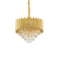 thumbnail image 4 of Fichiouy Modern K9 Crystal LED Ceiling Light 4 Layer Pendant Lamp Chandelier Fixture Gold, 4 of 10