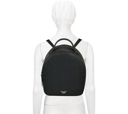 nine west black backpack purse