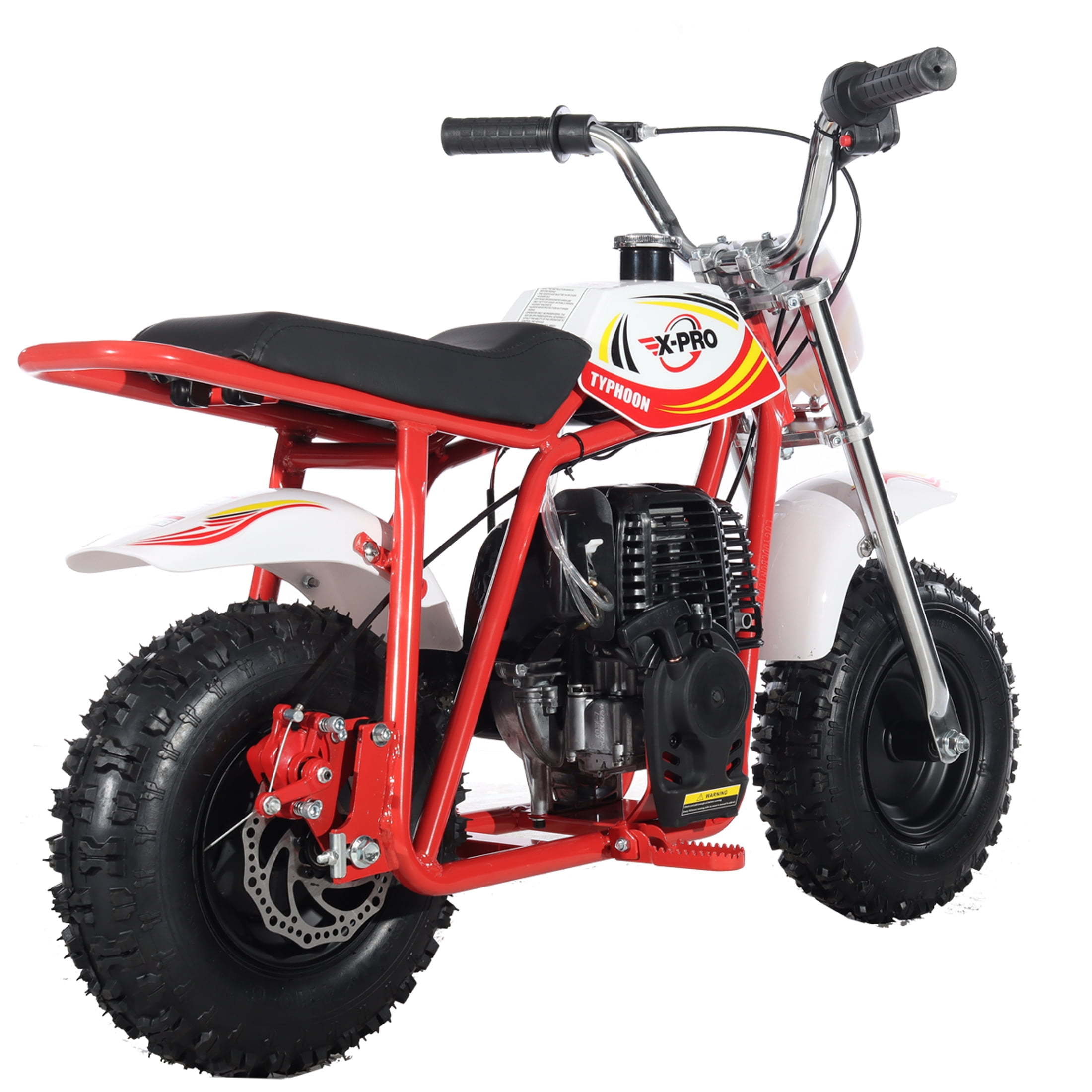 X-Pro Brand New Typhoon 40cc Gas Pit Dirt Bike, 4 Stroke Mini Motorcycle for Kids with Pull Start