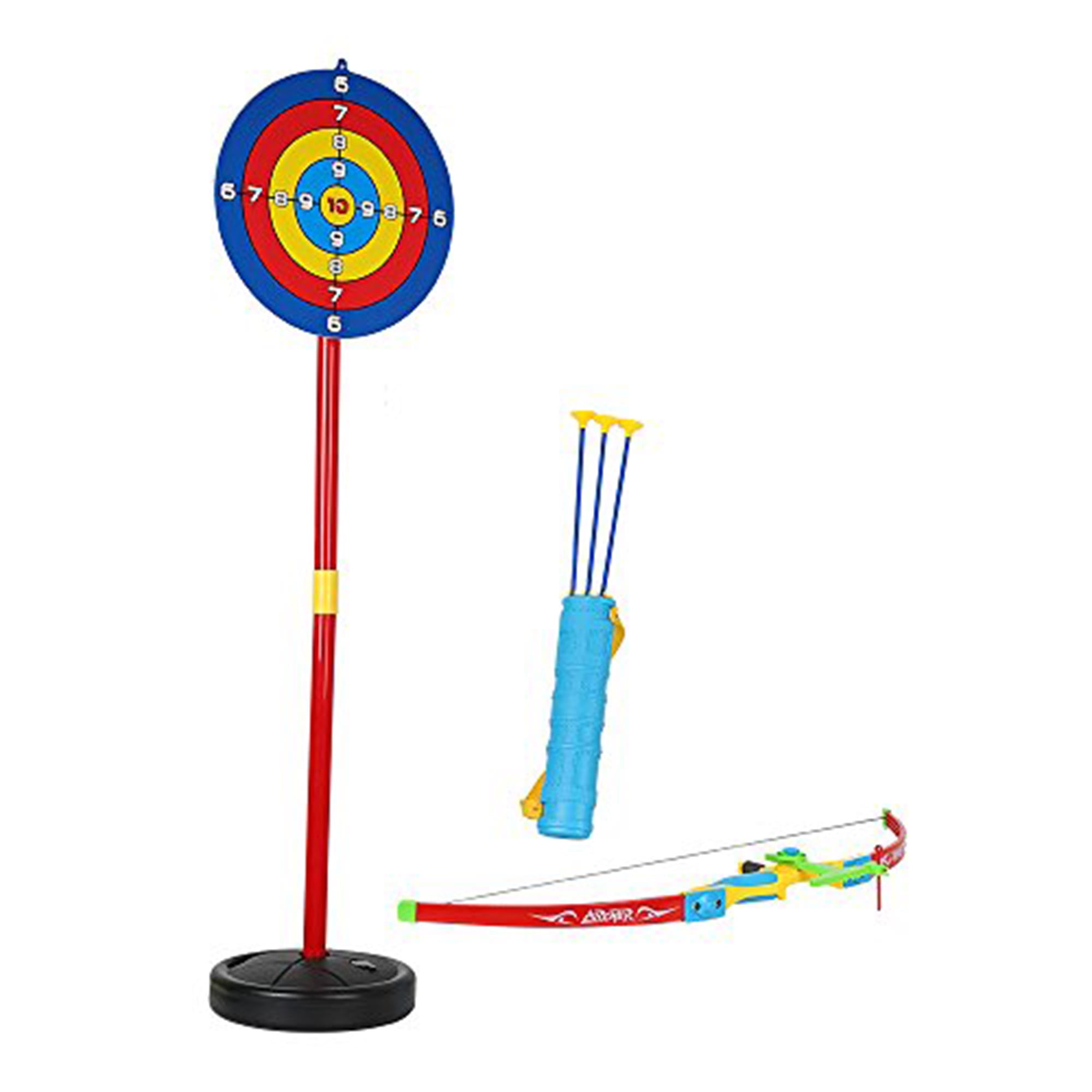 GIFT DEPOT® Archery Bow And Arrow Toy Set With Target Board Sports Dart Playset 