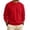 Red_002, variant on Domuza Mens Warm Fleece Crewneck, Long Sleeve Pullover Sweatshirt, Relaxed Fit Top for Everyday Wear - Royal Blue 3XL
