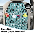 thumbnail image 4 of Goofa Penguins Pattern Car Back Seat Protector for Kids (2 Pack) ,Anti-kick Storage Mat for Car Seats,Shields from Footprints, 4 of 6