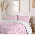 thumbnail image 6 of Ambesonne Valentine's Day Duvet Cover Sets, Hearts Dandelions, 2-Queen, Dark Coral Pink, 6 of 7