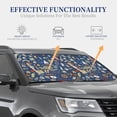 thumbnail image 5 of Uemuo Marine Nautical Printed 2 PCS Car Windshield Sun Shade, Auto Sun Heat and UV Rays Blocker, Foldable Automotive Front Window Sunshade Protector, 5 of 7