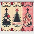 thumbnail image 1 of Festive Christmas Shower Curtain with Trees, Poinsettias & Whimsical Design, 1 of 5