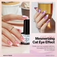 thumbnail image 2 of Modelones Holographic Glitter Cat Eye Gel Nail Polish Kit 6 Colors with Magnet Romantic Rainbow Galaxy Series Pastel Gel Polish Soak Off Led Gel Nail Polish Set Nail Art Gel Manicure Salon DIY Gifts, 2 of 9