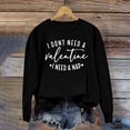 thumbnail image 1 of Meichang Sweat-Shirt pour Femmes, Chemise de la Saint-Valentin, Manches Longues, Cœur d'Amour, Imprimé Tendance, Col Rond, Décontracté, Printemps, 1 of 6