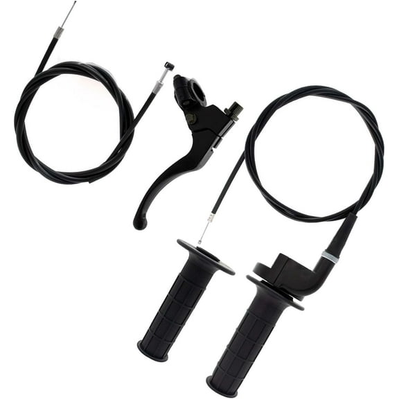 SEBLAFF 7/8 22mm Twist Throttle Accelerator Handle Grips Bike Throttle Cable Kit Throttle Cable Kit Replacement for 50cc 90cc 110cc 125cc 150cc 200cc 250cc 4-Stroke Dirt Bike