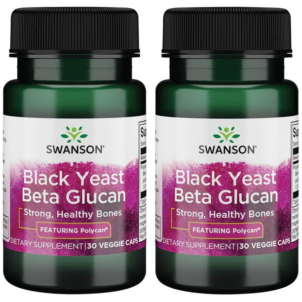Swanson Black Yeast Beta Glucan Featuring Polycan 150 mg 30 Veg Caps
